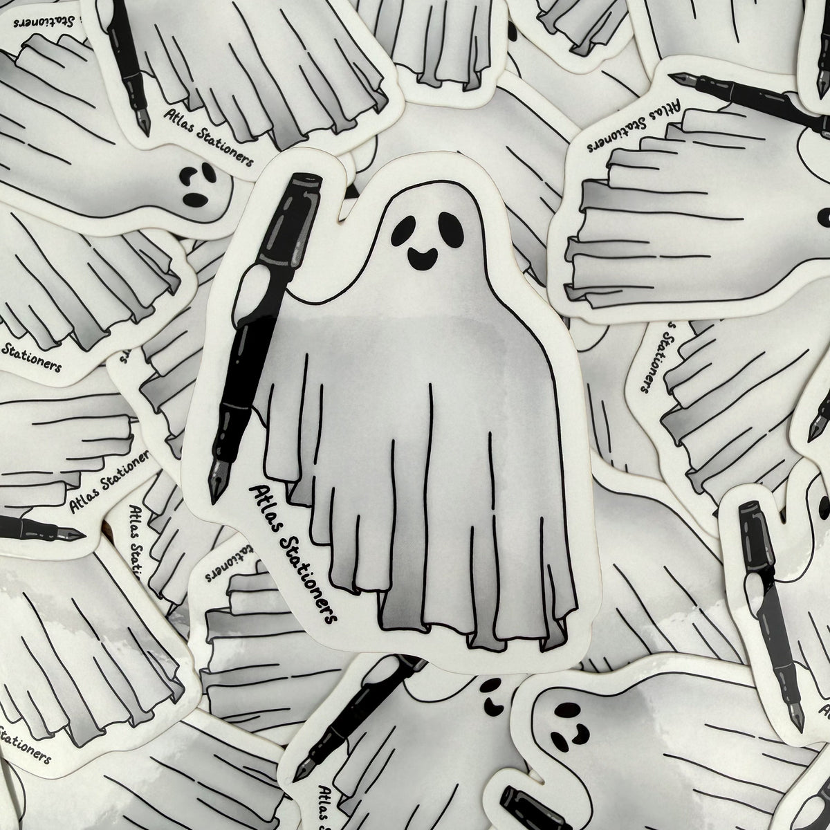 Atlas Stationers Sticker - Spooky Ghost
