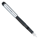 Wahl Eversharp Skyline Fountain Pen - Black w/Silver Trim