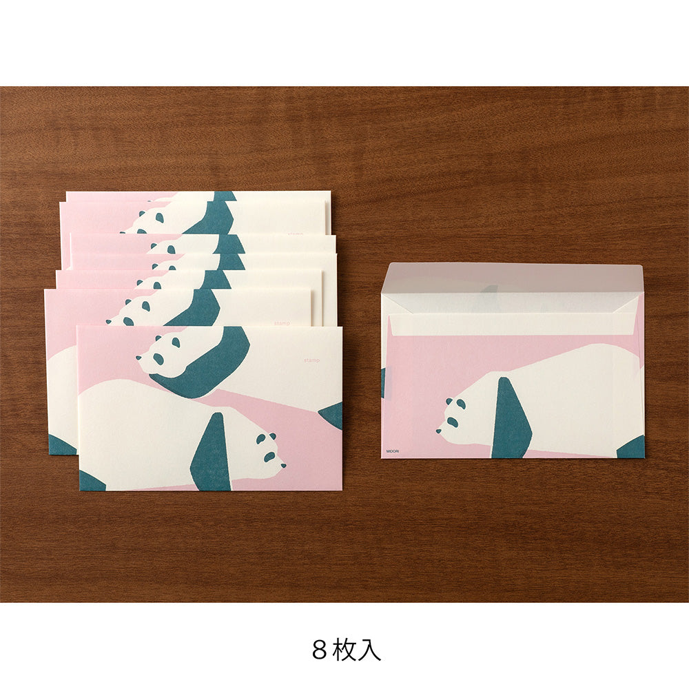 Midori Kimagure Easy&Cozy Envelopes - Panda
