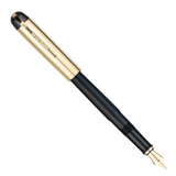 Wahl Eversharp Skyline Fountain Pen - Black w/Gold Trim