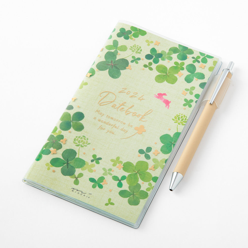 Midori Slim Pocket Diary - Clover