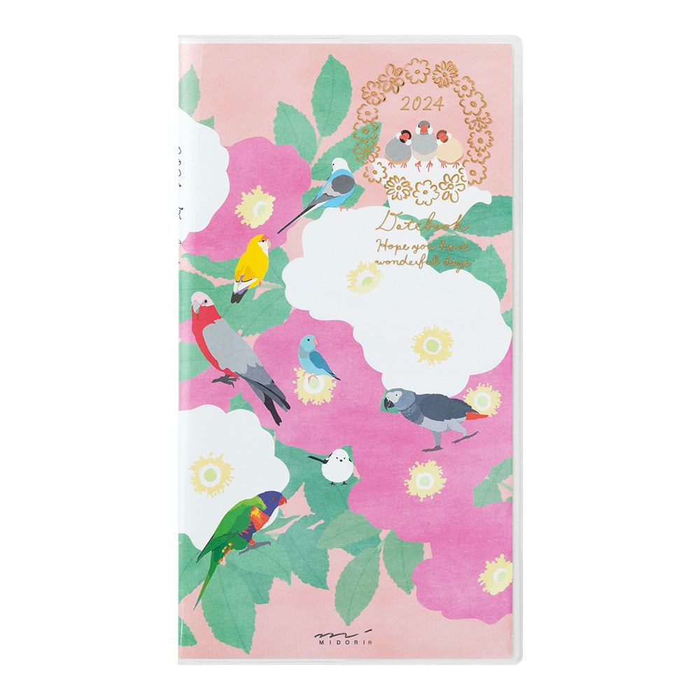 Midori Slim Pocket Diary - Birds