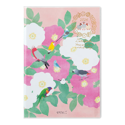 Midori B6 Pocket Diary - Birds