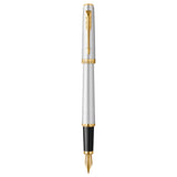 Parker Meridian Fountain Pen - Chrome with Gold Trim