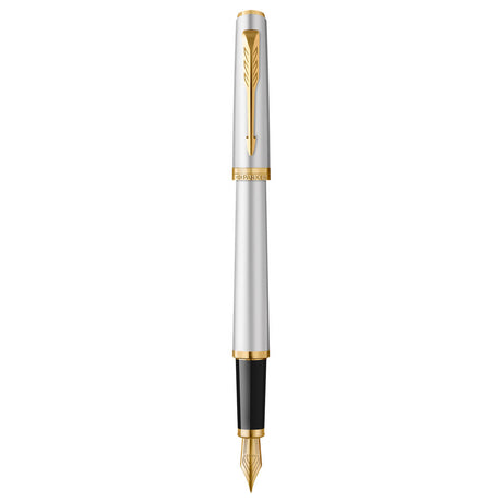 Parker Meridian Fountain Pen - Chrome with Gold Trim