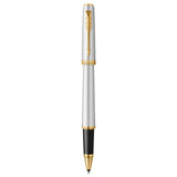 Parker Meridian Rollerball Pen - Chrome with Gold Trim