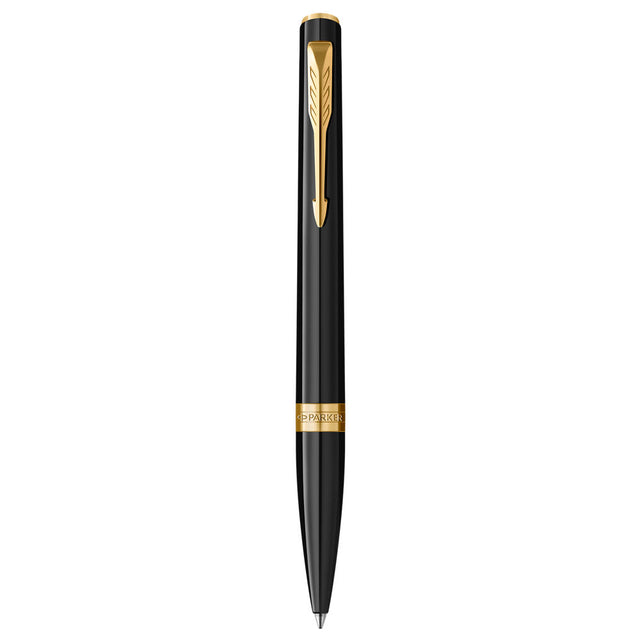Parker Meridian Ballpoint Pen - Black with Gold Trim