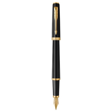 Parker Meridian Fountain Pen - Matte Black with Gold Trim