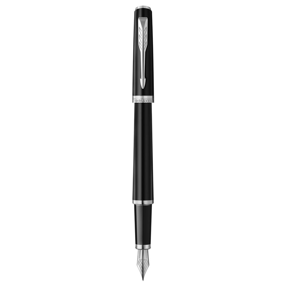 Parker Meridian Fountain Pen - Matte Black with Chrome Trim