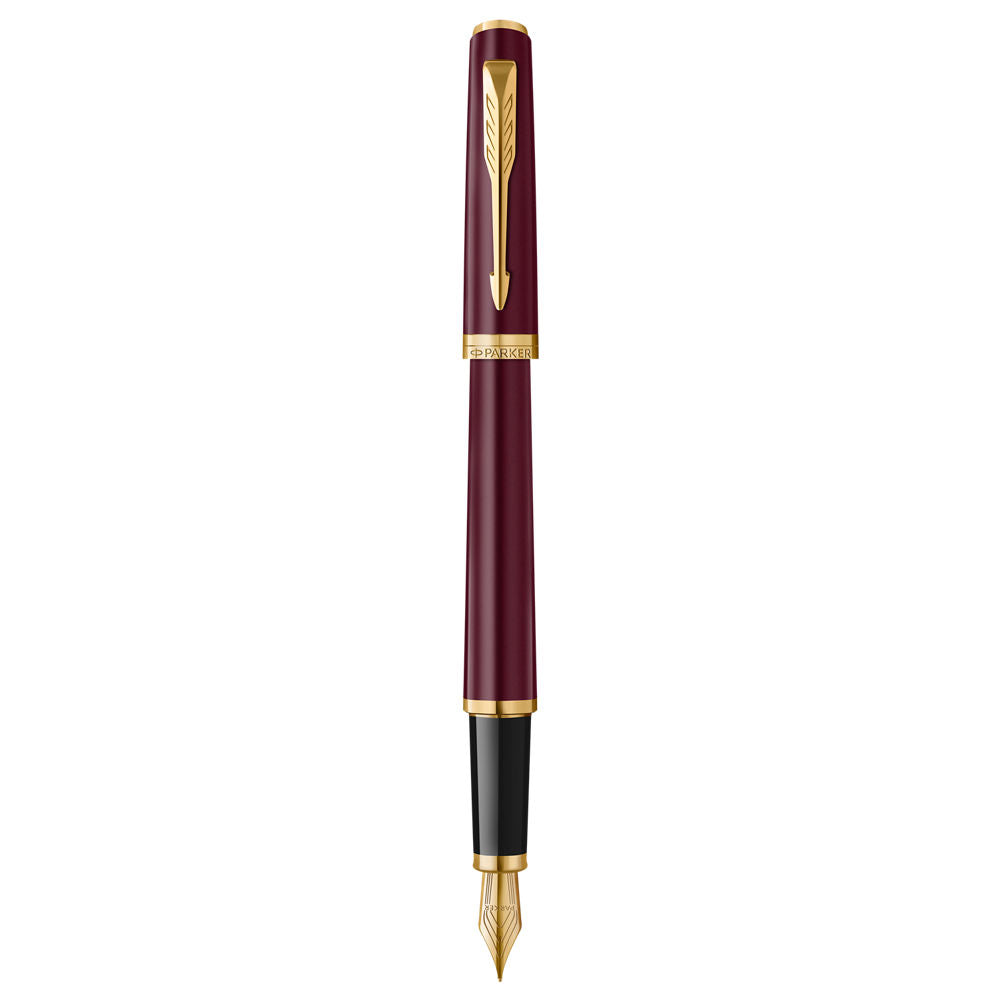 Parker Meridian Fountain Pen - Red with Gold Trim