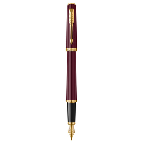 Parker Meridian Fountain Pen - Red with Gold Trim