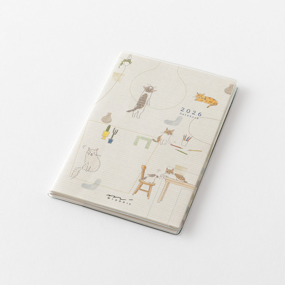 Midori Mini Pocket Diary - Cats