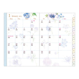 Midori Mini Pocket Diary - Country Time Flowers