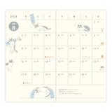 Midori Slim Pocket Diary - Cats