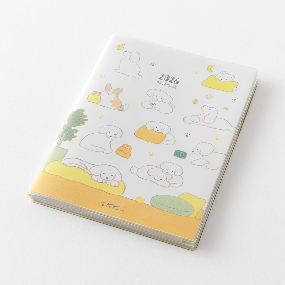 Midori A6 Pocket Diary - Dogs
