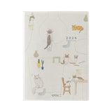 Midori A6 Pocket Diary - Cats