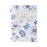 Midori A6 Pocket Diary - Country Time Flowers
