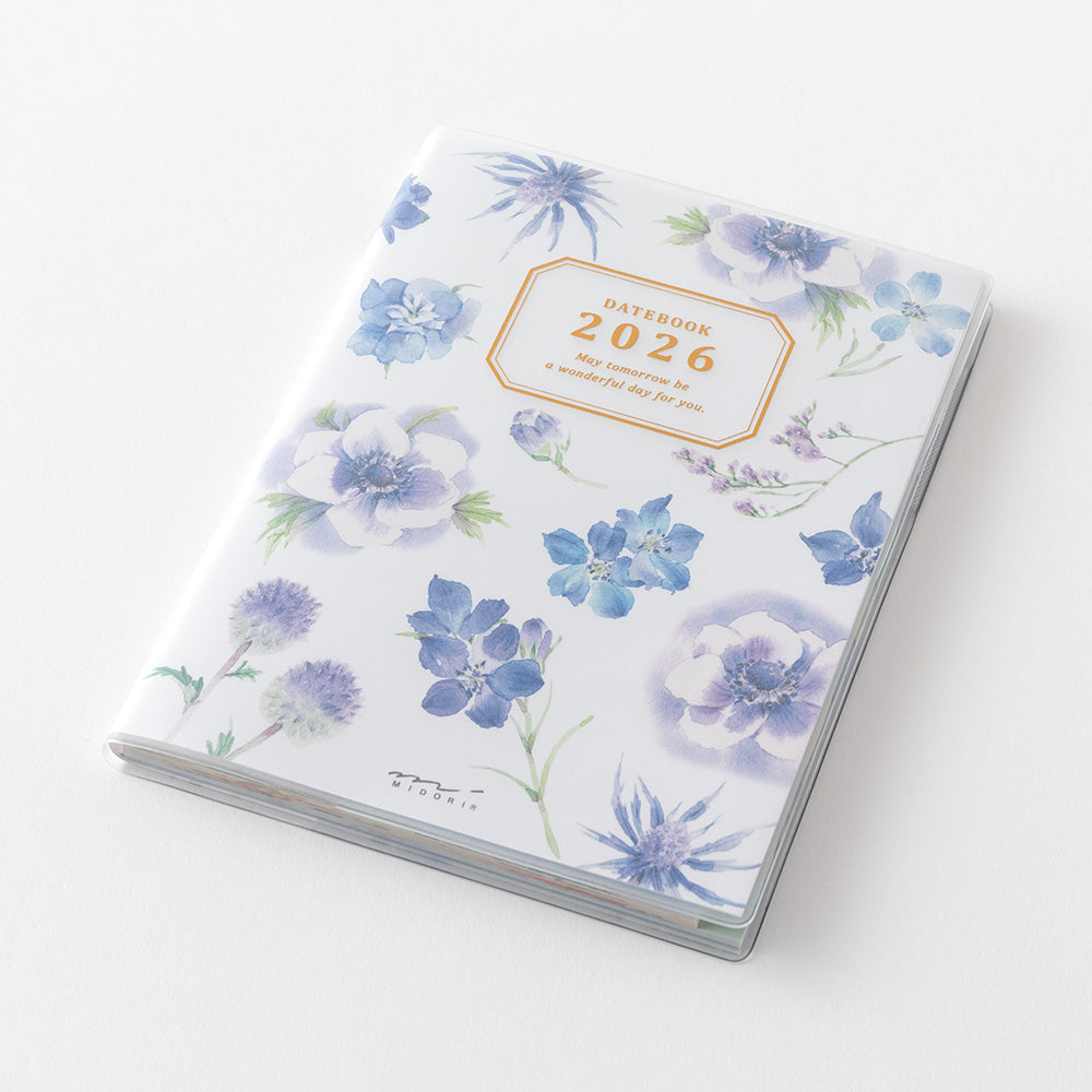 Midori A6 Pocket Diary - Country Time Flowers