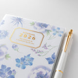 Midori A6 Pocket Diary - Country Time Flowers