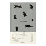 Midori B6 Book Style Diary - Cat Gray