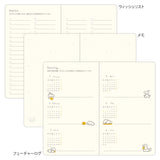 Midori B6 Book Style Diary - Dog Yellow