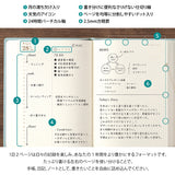 Midori Diary Hibino  - A6 Size - Blue-Green