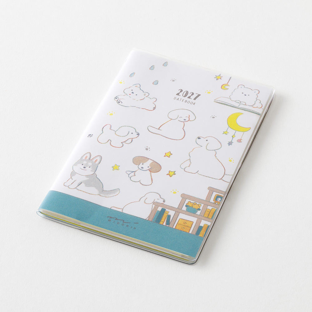 Midori Mini Pocket Diary - Dog