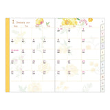 Midori Mini Pocket Diary - Country Time Flower