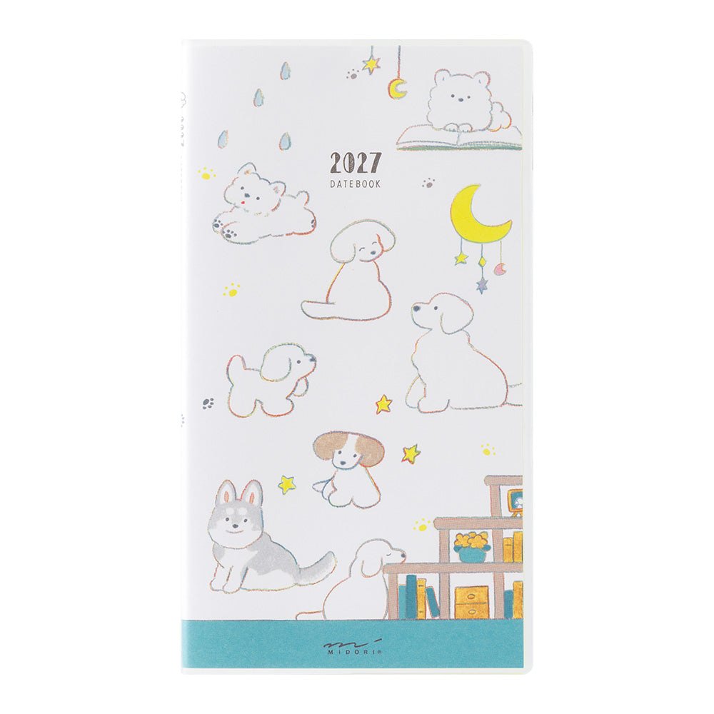 Midori Slim Pocket Diary - Dog