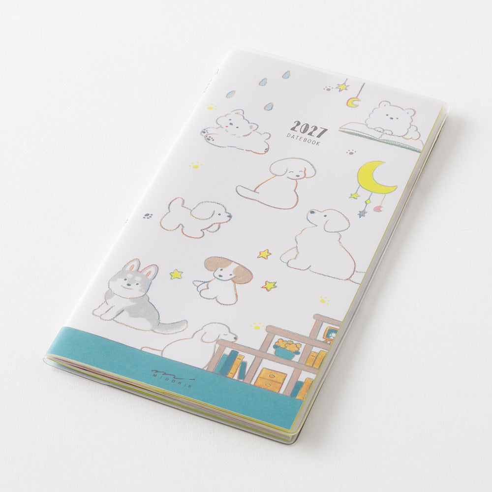 Midori Slim Pocket Diary - Dog