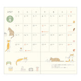 Midori Slim Pocket Diary - Cat