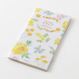 Midori Slim Pocket Diary - Country Time Flower