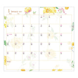 Midori Slim Pocket Diary - Country Time Flower