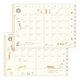 Midori A6 Pocket Diary - Cat
