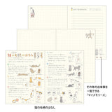 Midori A6 Pocket Diary - Cat