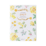 Midori A6 Pocket Diary - Country Time Flower
