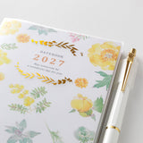 Midori A6 Pocket Diary - Country Time Flower