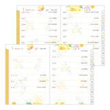 Midori A6 Pocket Diary - Country Time Flower