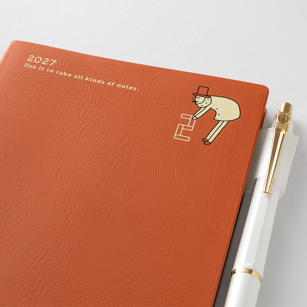 Midori A6 Pocket Diary - Monthly Ojisan