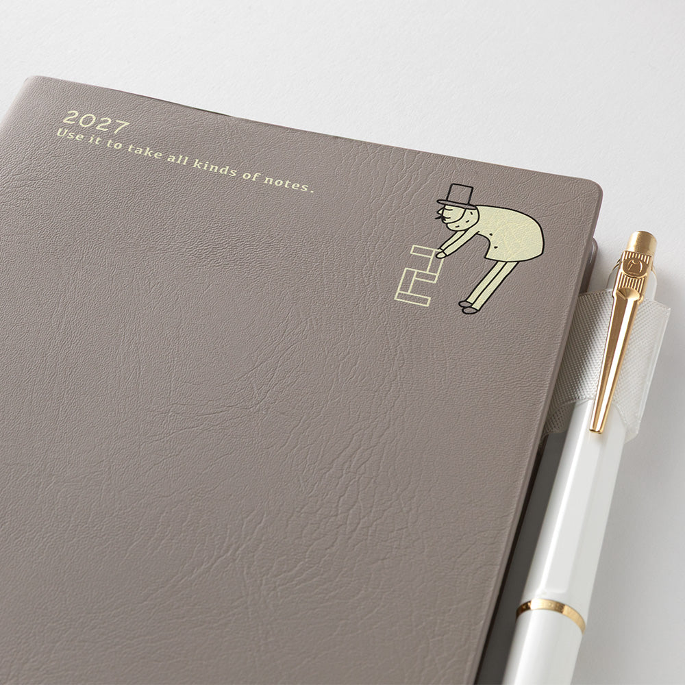Midori A6 Pocket Diary - Weekly Block Ojisan