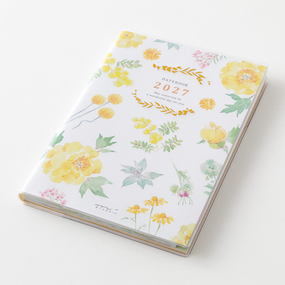 Midori B6 Pocket Diary - Country Time Flower