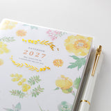 Midori B6 Pocket Diary - Country Time Flower