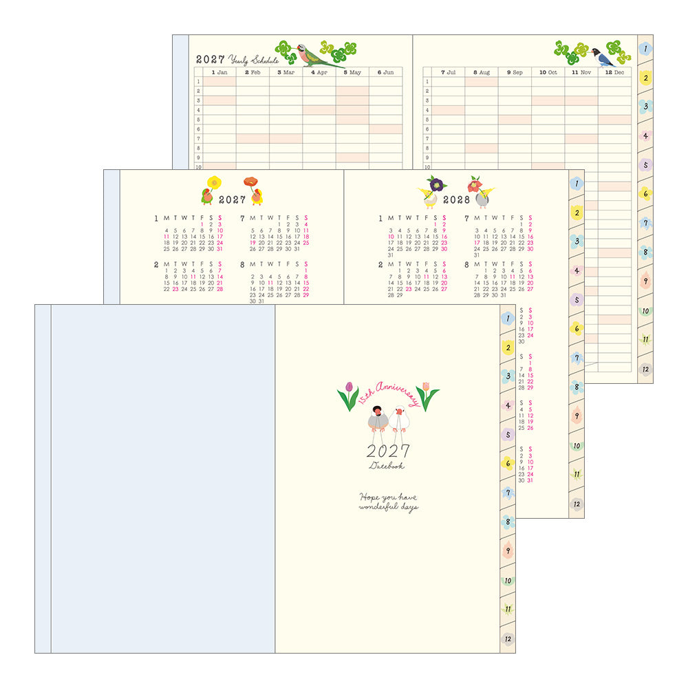 Midori B6 Pocket Diary - Bird