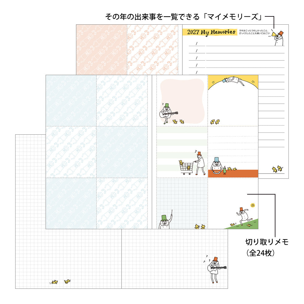 Midori B6 Pocket Diary - Ojisan