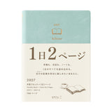 Midori Hibino A6 Diary - Blue-Green