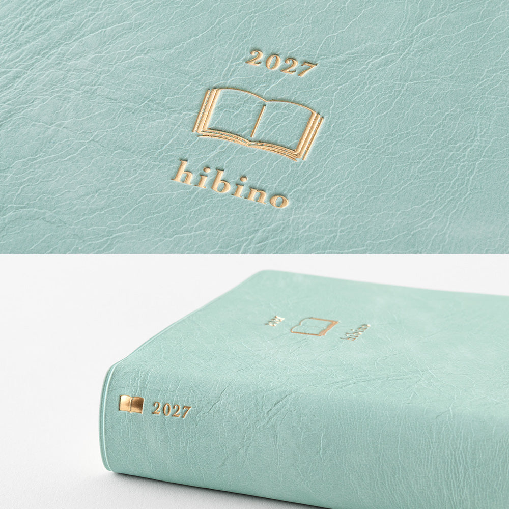 Midori Hibino A6 Diary - Blue-Green