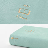 Midori Hibino A6 Diary - Blue-Green