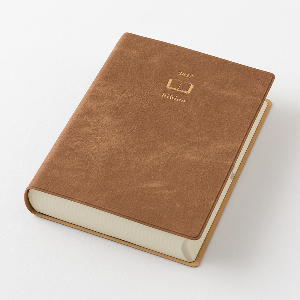 Midori Hibino A6 Diary - Camel