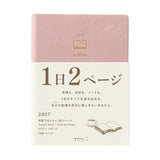 Midori Hibino A6 Diary - Pink