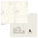 Midori B6 Book Style Diary - Cat Green